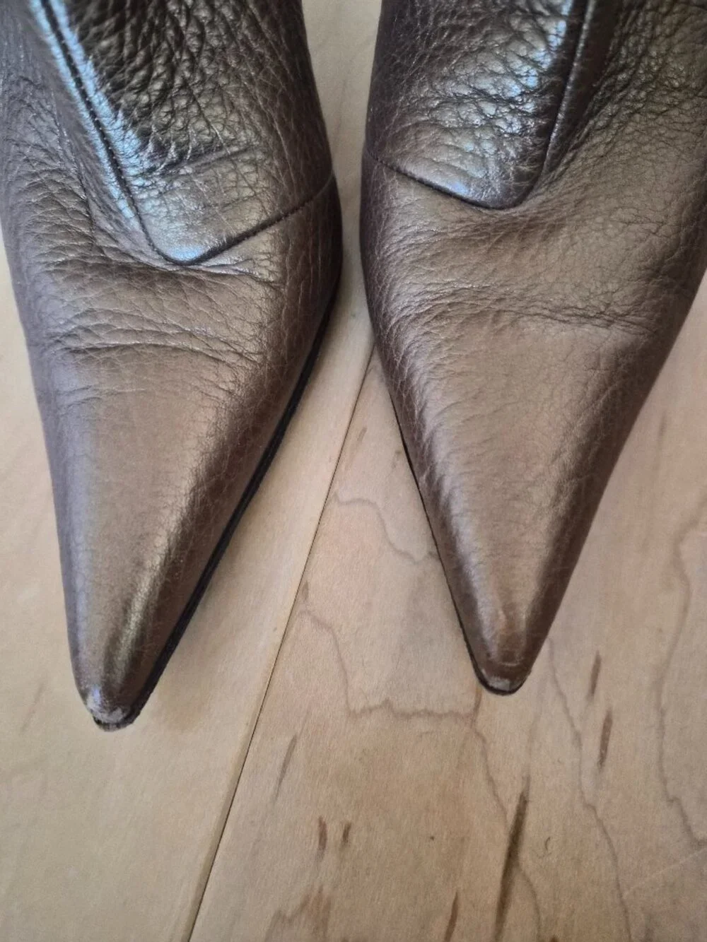Vintage Dolce and Gabbana Bronze boots Sz 41